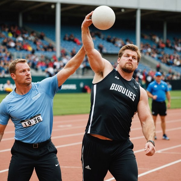 Techniques pour le lancer de poids en athlétisme